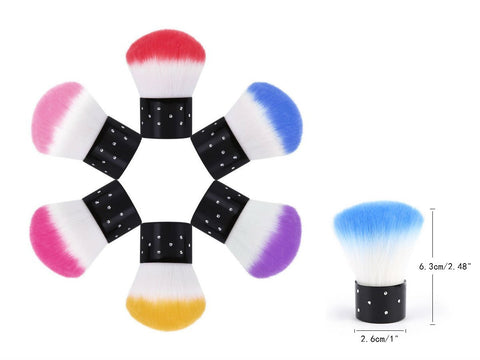 AKOAK 1 Pcs Mini Remove Dust Powder Nail Brush For Nail Art Dust Cleaner,Random Color