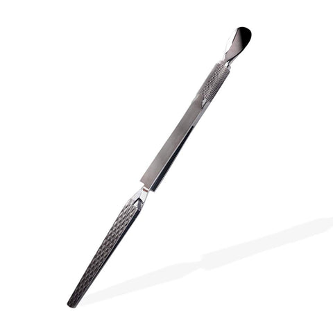 SILPECWEE 1Pc Nail Art Pincher Cuticle Pusher Quality Stainless Steel False Nail Shaping Tweezers Multi-Function Manicure Tools