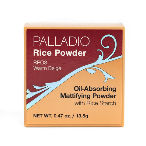 Palladio Beauty RICE POWDER 0.60 oz, beige, Warm Beige, 17 g