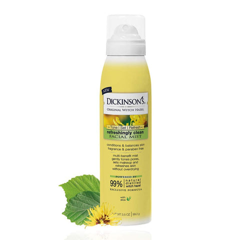 Dickinson's Original Refreshingly Clean Facial Mist, 99% Natural Formula, 3.5 Oz.