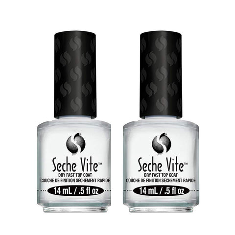 Seche Vite Dry Fast Top Coat Boxed 0.5oz (2 Pack)