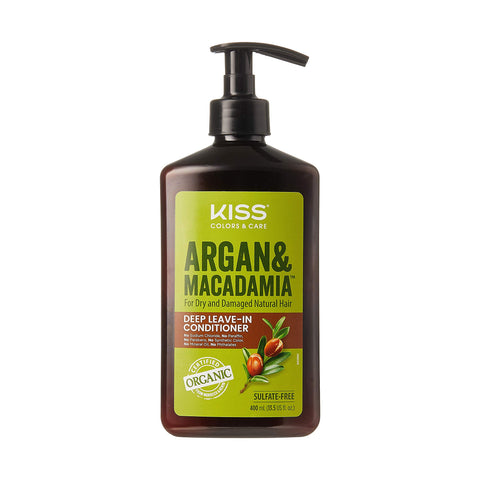 Kiss Color & Care Argan & Macadamia For Dry and Damaged Natural Hair (Leave-In Conditioner)