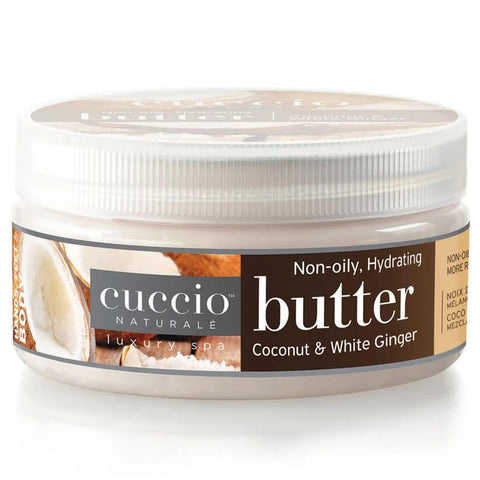 Cuccio Naturale Butter Blend Hydrating Treatment For Hands, Feet, & Body In Coconut & White Ginger 8 Oz By Cuccio