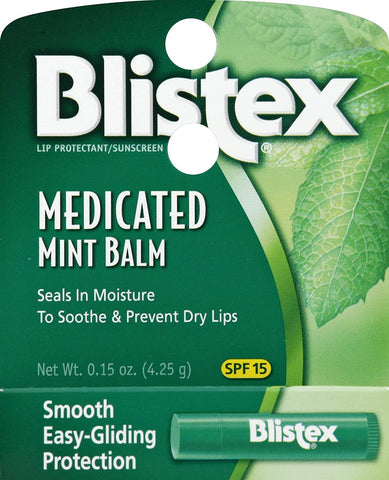 Special pack of 6 BLISTEX INCORPORATED BLISTEX MEDICATED MINT BALM 0.15 oz