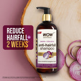WOW Skin Science Red Onion Black Seed Oil Anti Hairfall Shampoo (500ml)