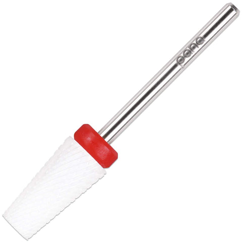 Pana Professional USA Ceramic White TAPERED Barrel Bit Nail Drill (Grit: FINE - F) 3/32" Shank Size