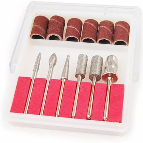 Oskade 6pcs Nail Drill Bits for Machine Replacement 3/32'' Shank Size Acrylic Art Acrylic Nail Tools