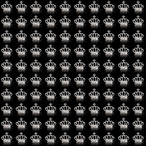 JERCLITY 100 Silver Alloy Crown Nail Charms Studs, 0.35inch x 0.39inch Oblong, Clear Crystals, Nail Art Jewelry