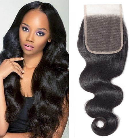 8 Inch, Body: Dms Brazilian Body Wave 4"X4" Free Part Lace Closure 100% Unprocessed Human Hair Natural Color8