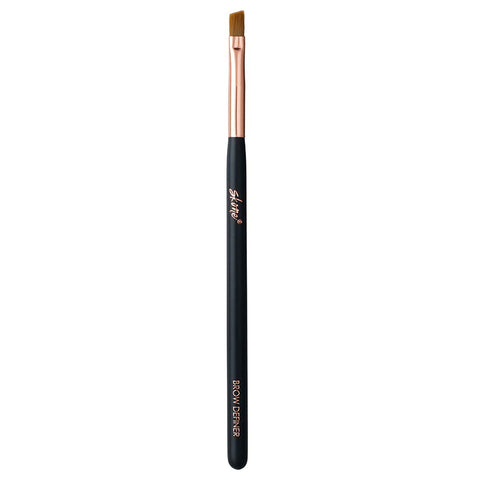 Skone Cosmetics Brow Definer Makeup Brush - Luxe Premium Rose Gold and Synthetic Black Brow Brush Used To Define Eyebrows - Professional Grade Nylon Brow Shaping Make Up Brush - Brow Definer Brush for Eyes - Cruelty Free Makeup Brushes
