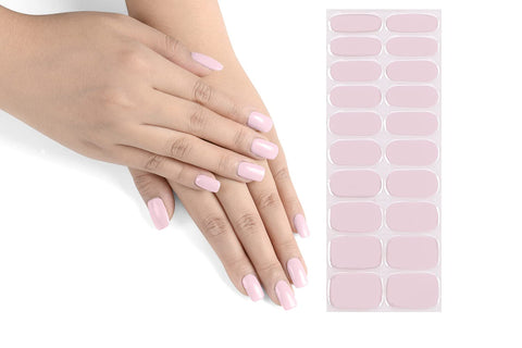 Iris Avenue Blushing Semi Cured Gel Nail Wraps, 9 Designs, UV Lamp Required, Vegan, Lasts up to 2 Weeks