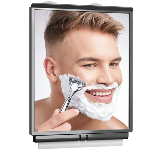 Fogless Shower Mirror with Squeegee by ToiletTree Products. Guaranteed to NEVER fog or your!