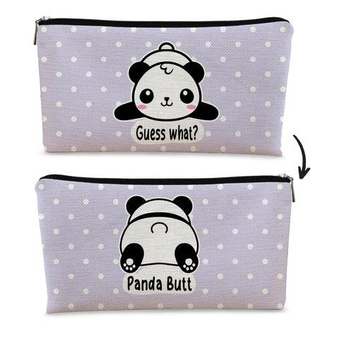 BARPERY 460-Yx-BD-panda cosmetic bags makeup bag, beige