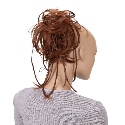 Copper Brown # 350 G14D: Prettyshop Hairpiece Hair Rubber Scrunchie Scrunchy Updos Voluminous Wavy Messy Bun Copper Brown # 350 G14D