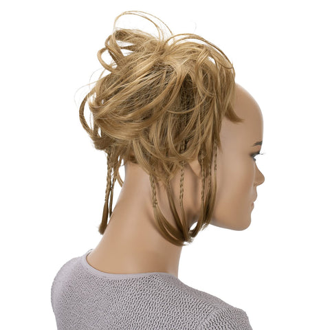 Honey Blonde # 26 G12D: Prettyshop Hairpiece Hair Rubber Scrunchie Scrunchy Updos Voluminous Wavy Messy Bun Honey Blonde # 26 G12D