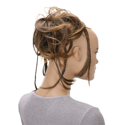 Brown Mix # 4T30 G8D: Prettyshop Hairpiece Hair Rubber Scrunchie Scrunchy Updos Voluminous Wavy Messy Bun Brown Mix # 4T30 G8D