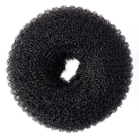 Hair Donut Bun Maker, Ring Style Bun, Chignon Hair Increase Doughnut Shaper for Thick and Long Hair (XX-Large, 5.5 Inch/Black)