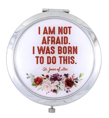 Needzo Travel Makeup Mirror Saint Joan of Arc Magnifying Compact, 2 3/4 Inches