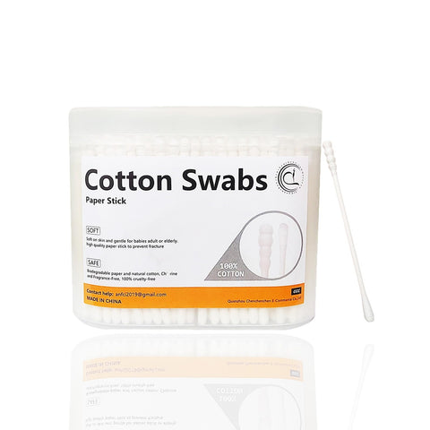 2400pcs Precision Tip Cotton Swabs for Makeup, Bamboo Sticks and Double Pointed