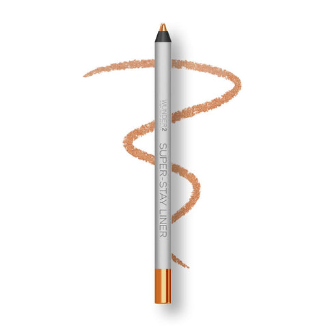 WUNDER2 SUPER-STAY LINER Long-Lasting & Waterproof Colored Eyeliner, Metallic Peach