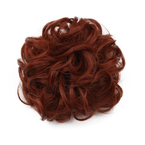 karlery Karlery Short Curly Different Colors Bud Ball Wig Updo Chignon Bun Extensions Scrunchy Messy Hair Scrunchies Hair Pieces for Women (130#)