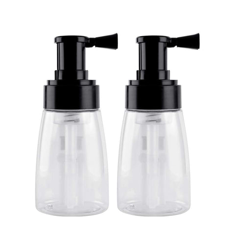 2 Piecesâ€‚Barber Powder Spray Bottle, Empty Powder Travel Cosmetics Blower, Refillable Hair Fiber Applicator for Hair Salon, Home, Beauty (140ml+140ml)
