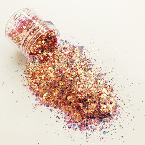 10g High Sparkle Iridescent Chunky Mixes Glitter Opal Sequins Nail Glitter Paillettes Eo-Friendly PET Sequin Nails Art Manicure Material NC03
