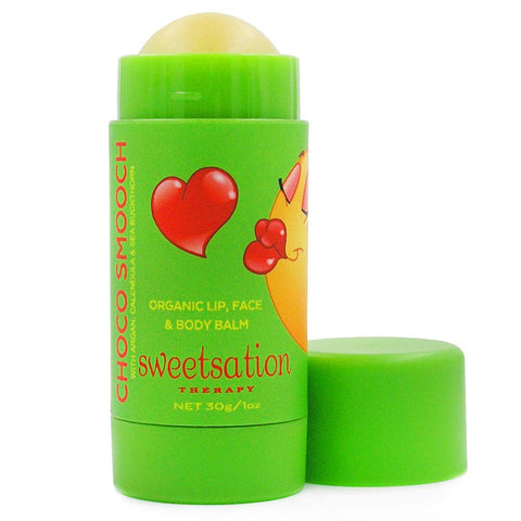 Choco*Smooch Organic Baby Lip & Face Balm, with Argan, Calendula and Sea Buckthorn, 0.75oz Jumbo