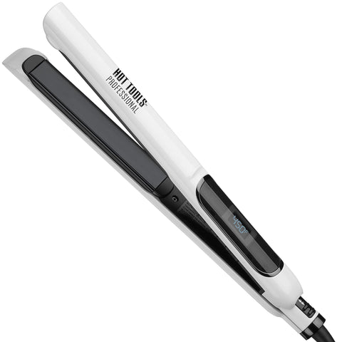 Hot Tools Pro Artist Nano Ceramic Hair Straightener | For Straight & Straight Hair (1")