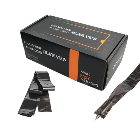 EZTAT2 Tattoo Cartridge Machine Covers Clip Cord Sleeves Filter Pen Type Disposable Bags 100 Pcs