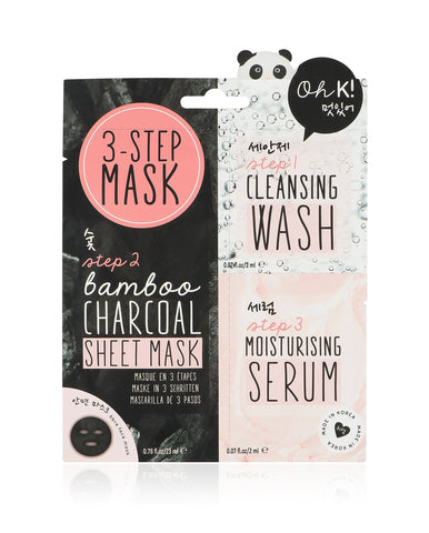 Oh K! Oh K! 3 Step Mask (charcoal version), multi, 30 g