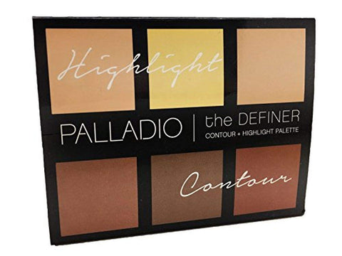Palladio Beauty THE DEFINER CONTOUR & HIGHLIGHT PALETTE -, 0.64 oz (18g)