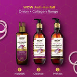 Wow Skin Science Onion Black Seed Hair Oil with Comb Applicator 100ml
