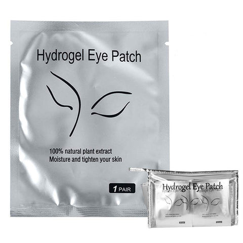 kovko Eyelash Extension Eye Pad, 100 Pairs Under Eye Pads, Lint Free Diy False Lash Extension Beauty Makeup Hydrogel Gel Eye Patches With Transparent Cosmetic Bag