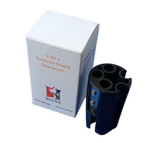 HOTWE Eyebrow Pencil Sharpener Duckbill 2 in 1 Multi-functional Shaper Tool for Wooden and Peel-off Soft Brow Pencils