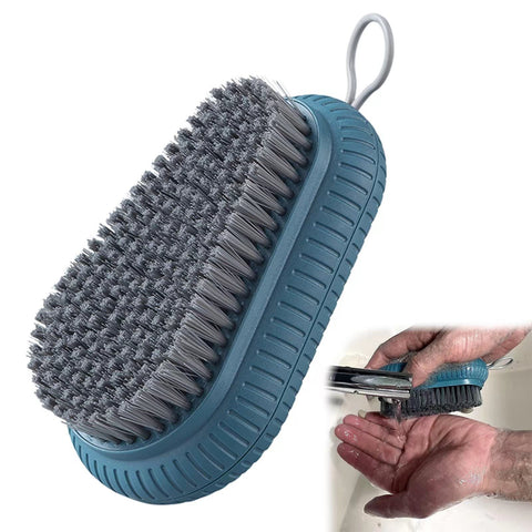 Heavy Duty Nail Brush Fingernail Scrub Brush , Durable Stiff Bristles Nail Scrub Brush, Hand and Nail Cleaning Brush for Men & Mechanics (Hand Wash Brush - Blue)