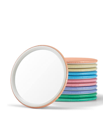 Getinbulk Compact Mirror Bulk Round Makeup Glass Mirror for Purse Great Present 2.5 Inch 6 Colors Pack of 12
