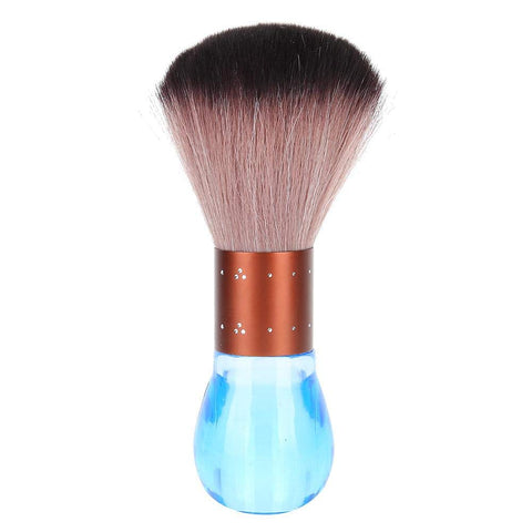 Hair Sweep, Portable Soft Barber Neck Face Duster Brush Hair Dust Cleaning Sweeping Brush(Blue)