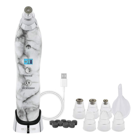 Michael Todd Beauty Sonic Refresher Patented Wet/Dry Sonic Microdermabrasion & Pore Extraction System with MicroMist Technology