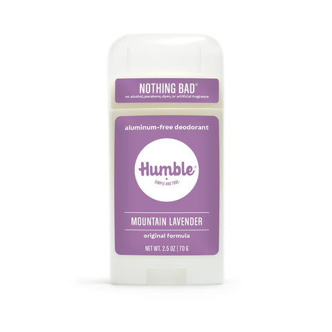 Lavender, 1-Pack: Humble All Natural Deodorant, Aluminum And Paraben Free, Cruelty Free Men’S And Women’S Deodorant, Essential Lavender, 1-Pack