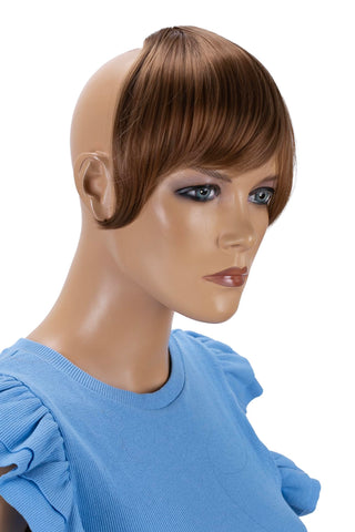 medium brown #27 F8-2 : PRETTYSHOP Fringe Bangs Clip in Extension Hair Piece Heat-Resisting Synthetic Fiber