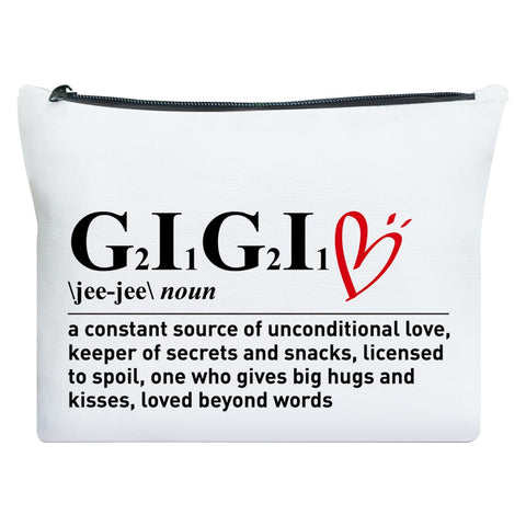 Gigi Gift, Christmas, Birthday, Mother's Day Gift for Grandmother from Granddaughter Grandson Nana Thank You Gift Makeup Bag, Grandma Appreciation Gifts, a Constant Source of Unconditional Love, multiple
