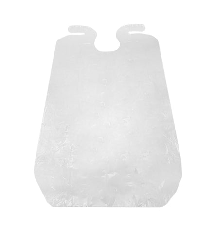 Betty Dain Backwards Bib, Disposable Waterproof Salon/Barber Cape for Hair Cutting and Dyeing Protects Clients, Capes and Salon Chairs, 24 x 38 Inches - Includes 25 Bibs