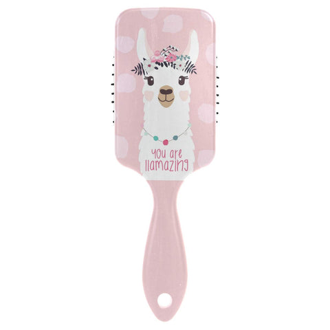 You Are Amazing Llama Hair Brush for Wet & Dry Hair Grip Soft Bristles for Anti Static & Frizz Air Cushion Comb for Women Girls