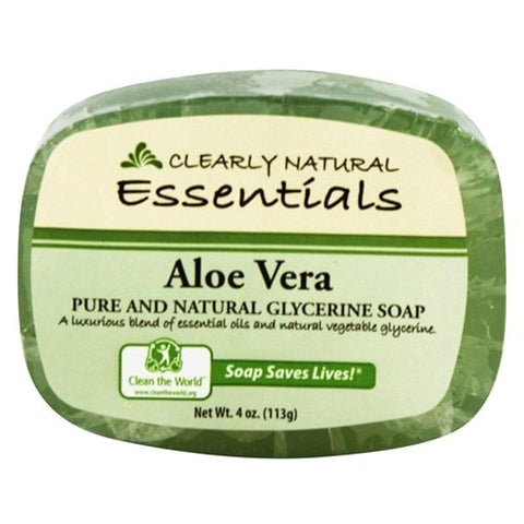 Clearly Natural Glycerine Soap, Aloe Vera - 4 Oz