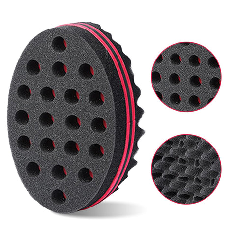 BIGEDDIE Big Holes Sponge for Hair, Twist Sponge, Magic Sponge Brush, Afro Hair Sponge for Curls (1 PACK)