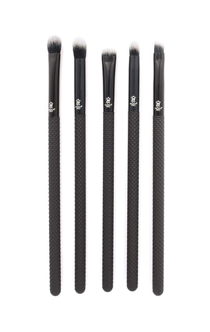 MODA Pro 5pc Deluxe Eye Makeup Brush Kit, Includes - Shader, Crease, Detail, Smudger, and Liner Brushes