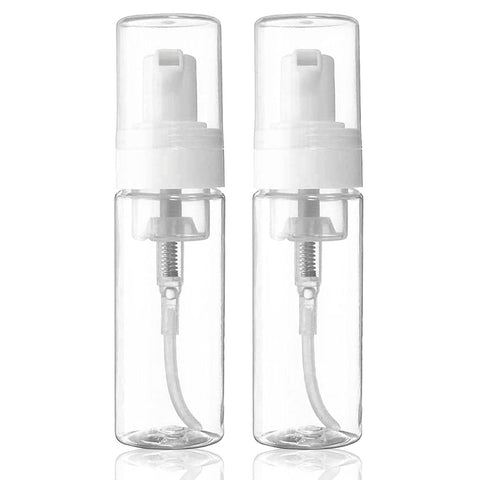 SOTICA Foam Bottle Dispenser, 2pcs Foam Soap Bottle Dispenser Transparent Empty Spray Bottles Foaming Hand Soap Dispenser Bottles Refillable Soap Dispenser(200ml/7OZ)