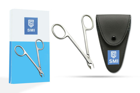 SMI â€“ 4â€Â Cuticle Scissor Nipper Professional Grade Cuticle Trimmer Stainless Steel Cuticle Scissors Extremely Sharp Cuticle Remover Manicure Pedicure Tool Perfect for Home & Salon