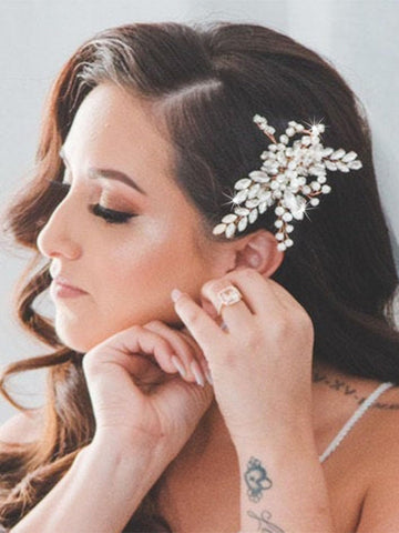Catery Wedding Hair Comb Rhinestones Side Combs Crystal Hair Jewelry Bride Hair Pieces Bridal Hair Accessories for Women and Girls